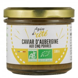 Caviar d'aubergine aux cinq...